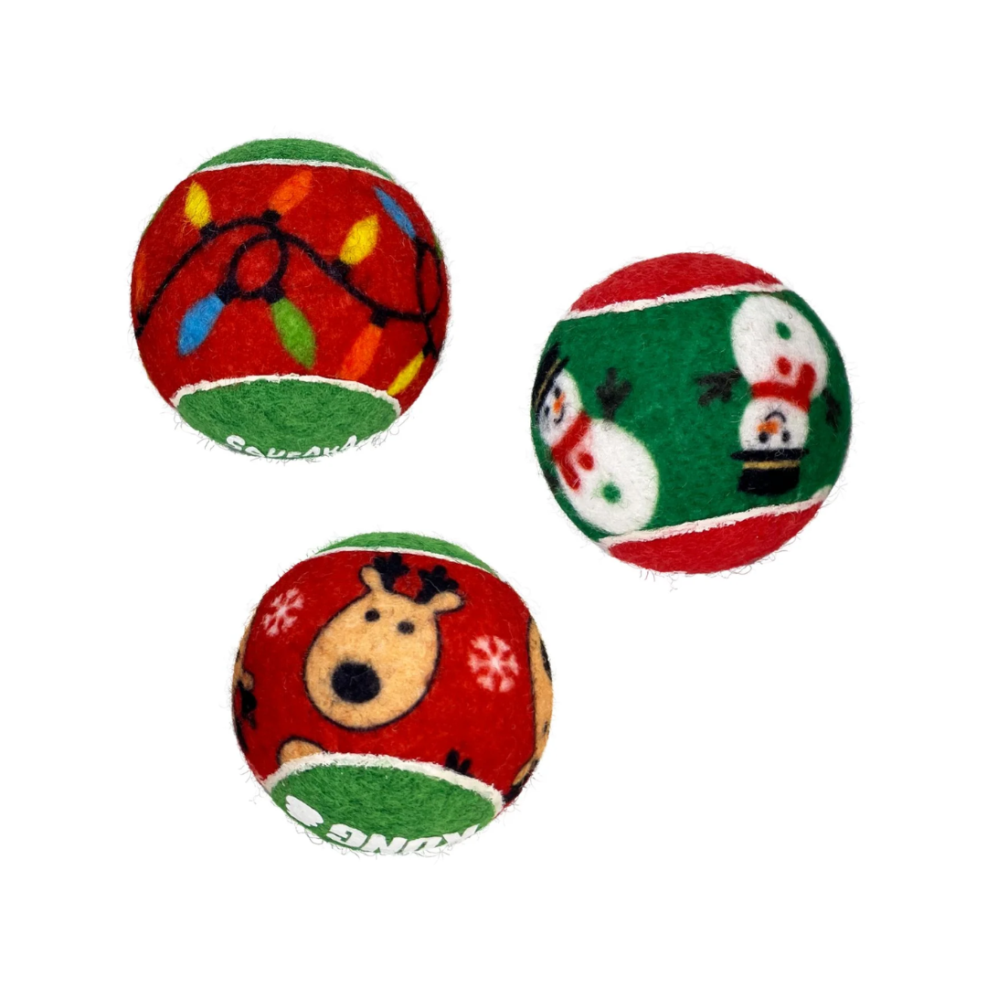 Kong Holiday Squeak Air Balls 6 Pack