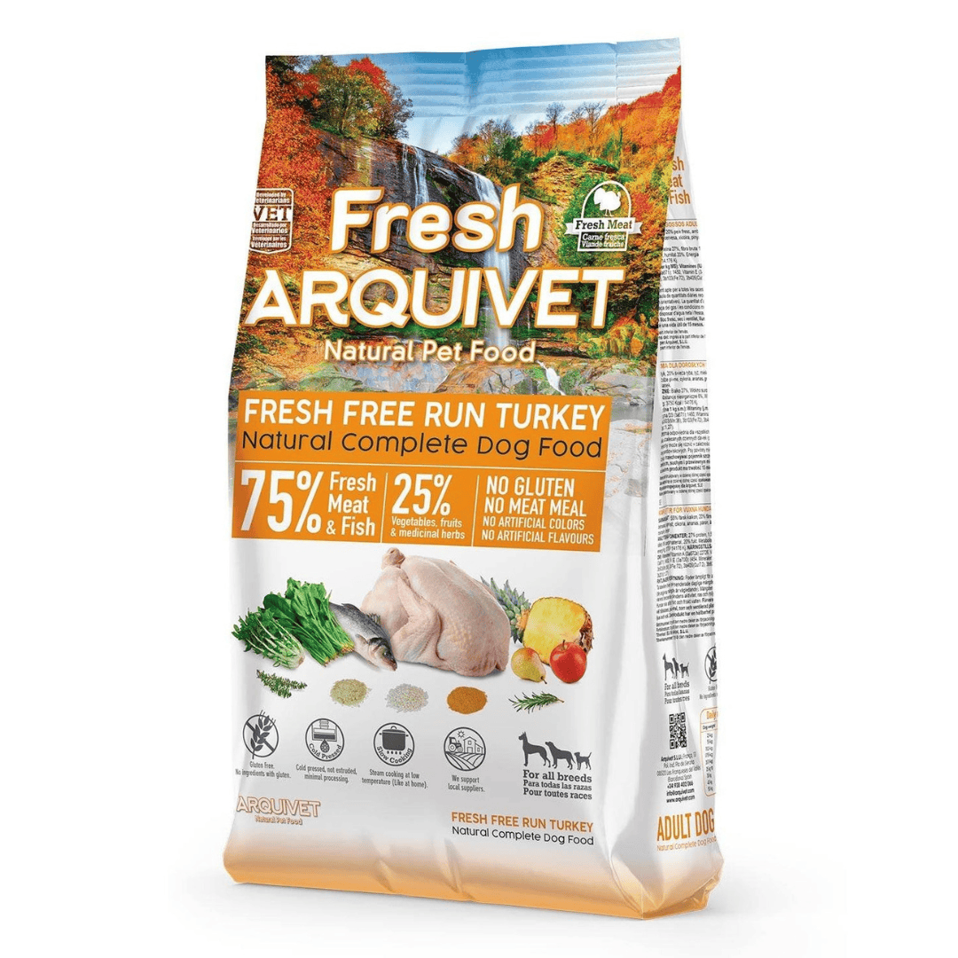 Arquivet Free Run Turkey - Semi Moist Cold Pressed Dog Food