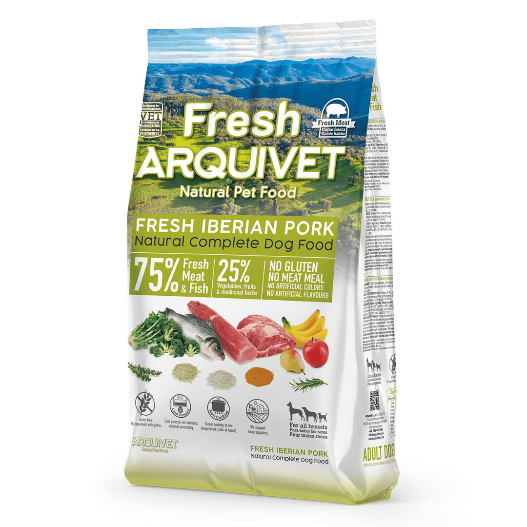 Arquivet Fresh Iberian Pork - Semi Moist Cold Pressed Dog Food