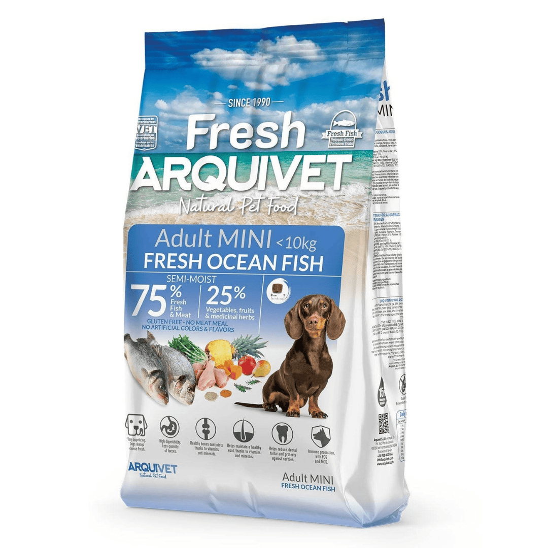 Arquivet Mini Adult - Fresh Ocean Fish - Semi Moist Cold Pressed Dog Food