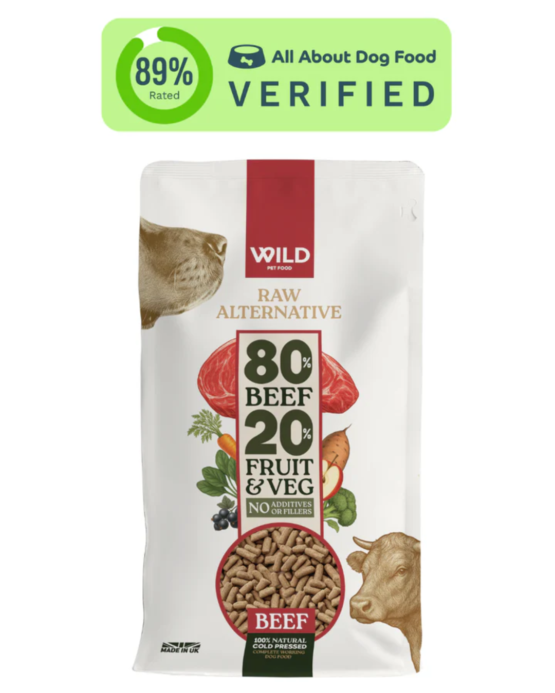 Wild 80:20 Beef Cold Pressed Dog Food