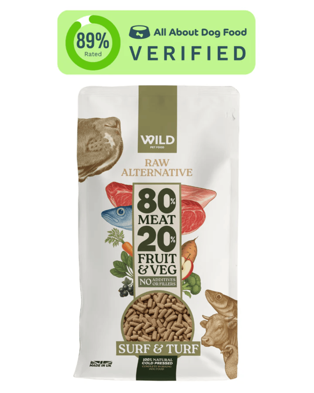 Wild 80:20 Surf & Turf Cold Pressed Dog Food