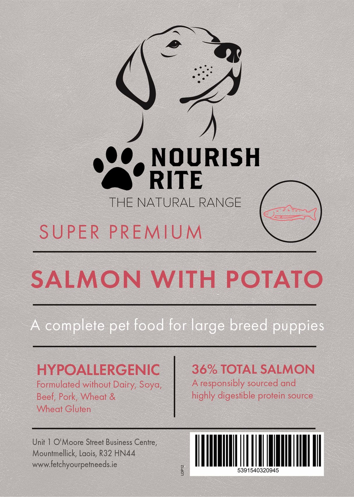 Nourish Rite Premium Puppy Large Breed Salmon