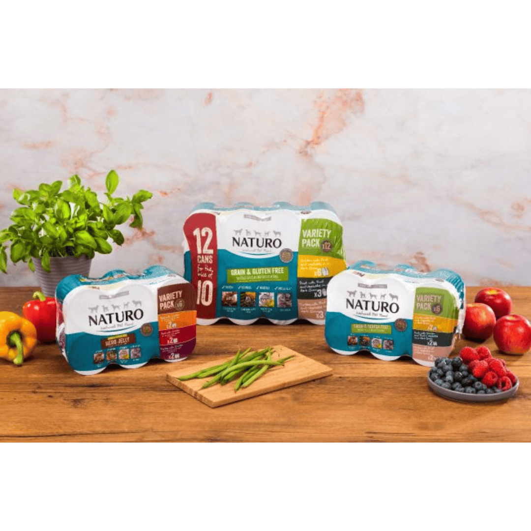 Naturo Grain Free Tins in Herb Jelly