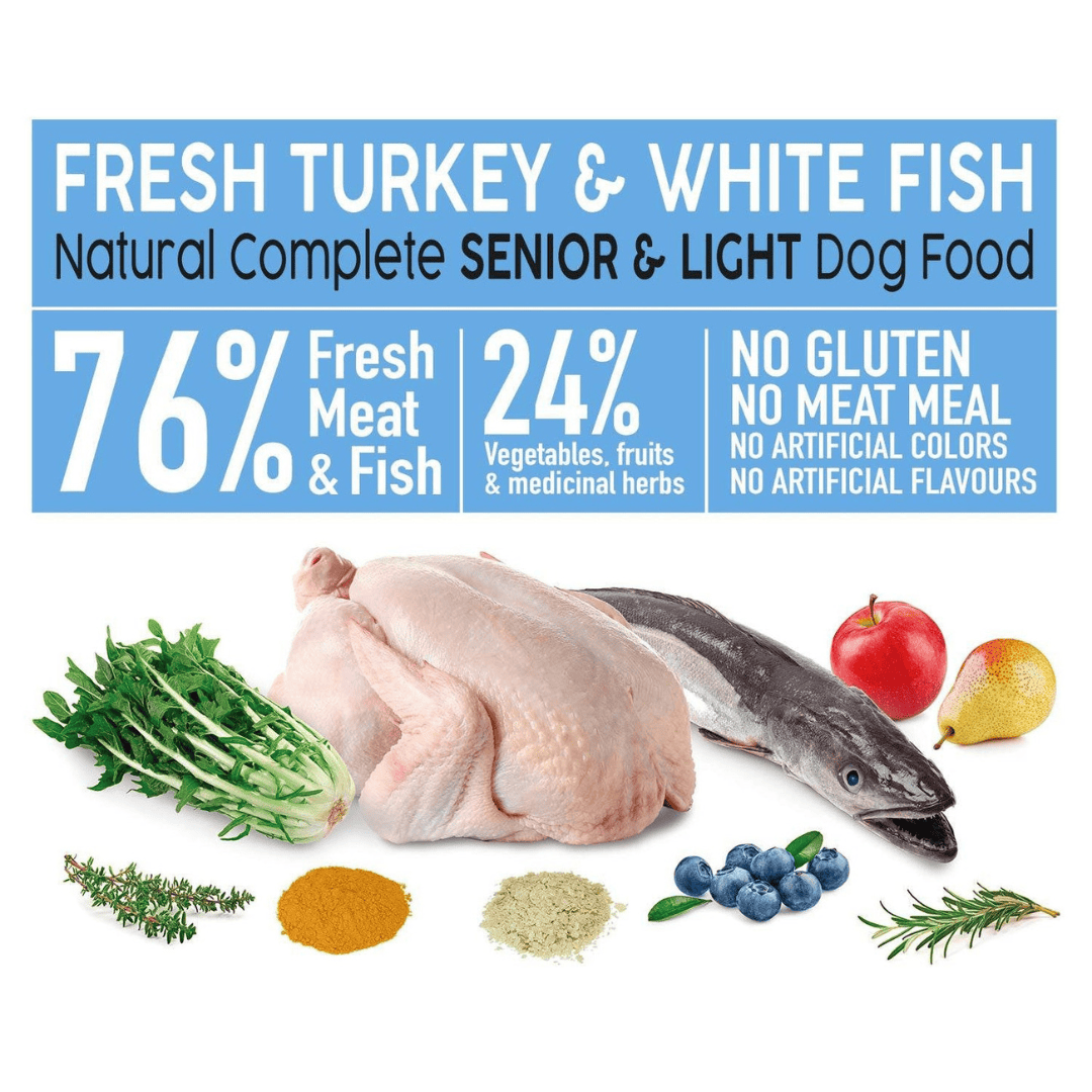Arquivet Senior Light - Turkey & White Fish - Semi Moist Cold Pressed Food