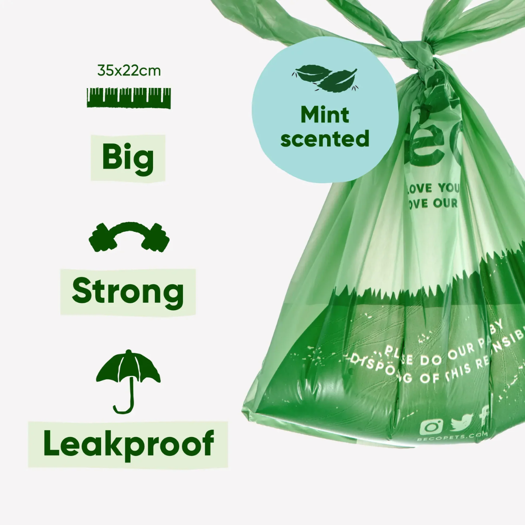 Beco Mint Scented Poop Bags 120 Pack