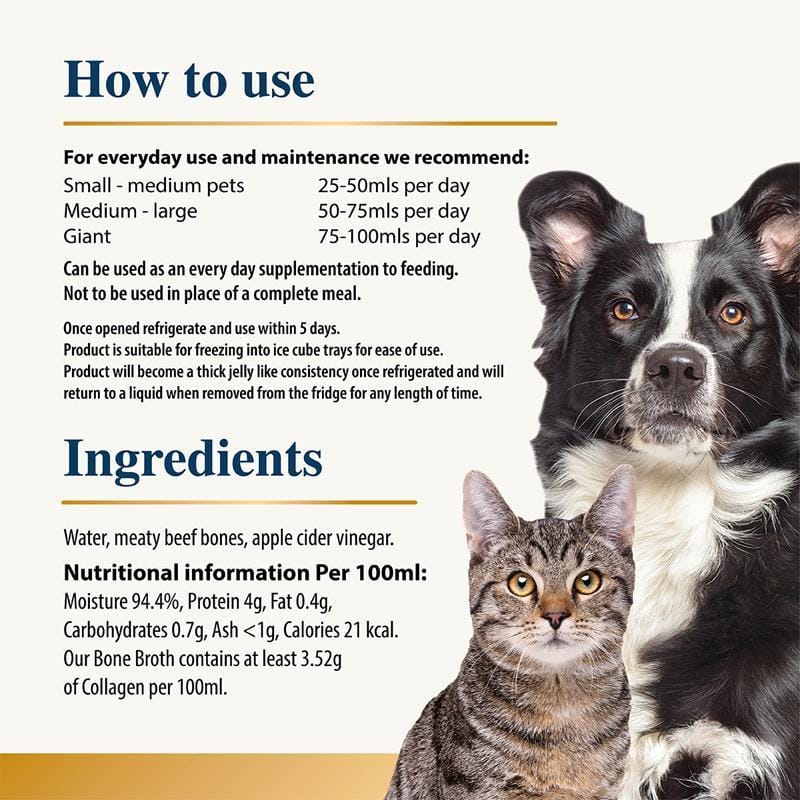 Karnlea Beef Bone Broth for Cats & Dogs