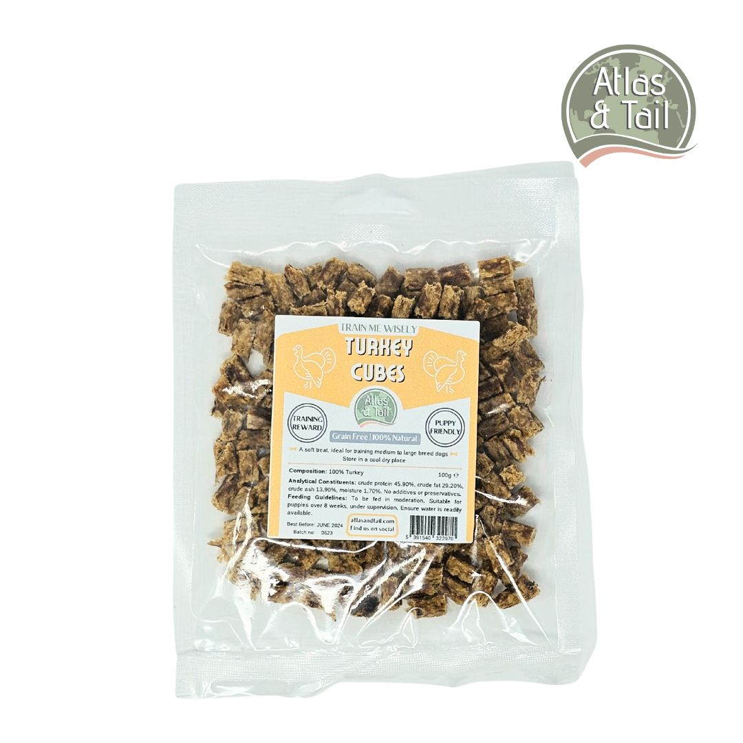 Turkey Cubes - Bitesize Treats 100g