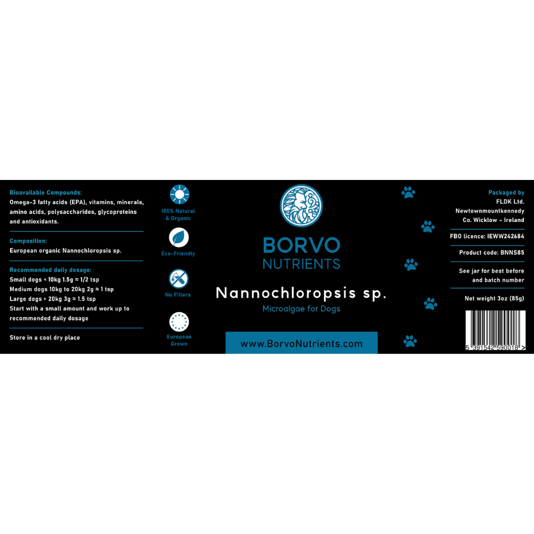 Nannochloropsis Sp. for Dogs - Borvo Nutrients