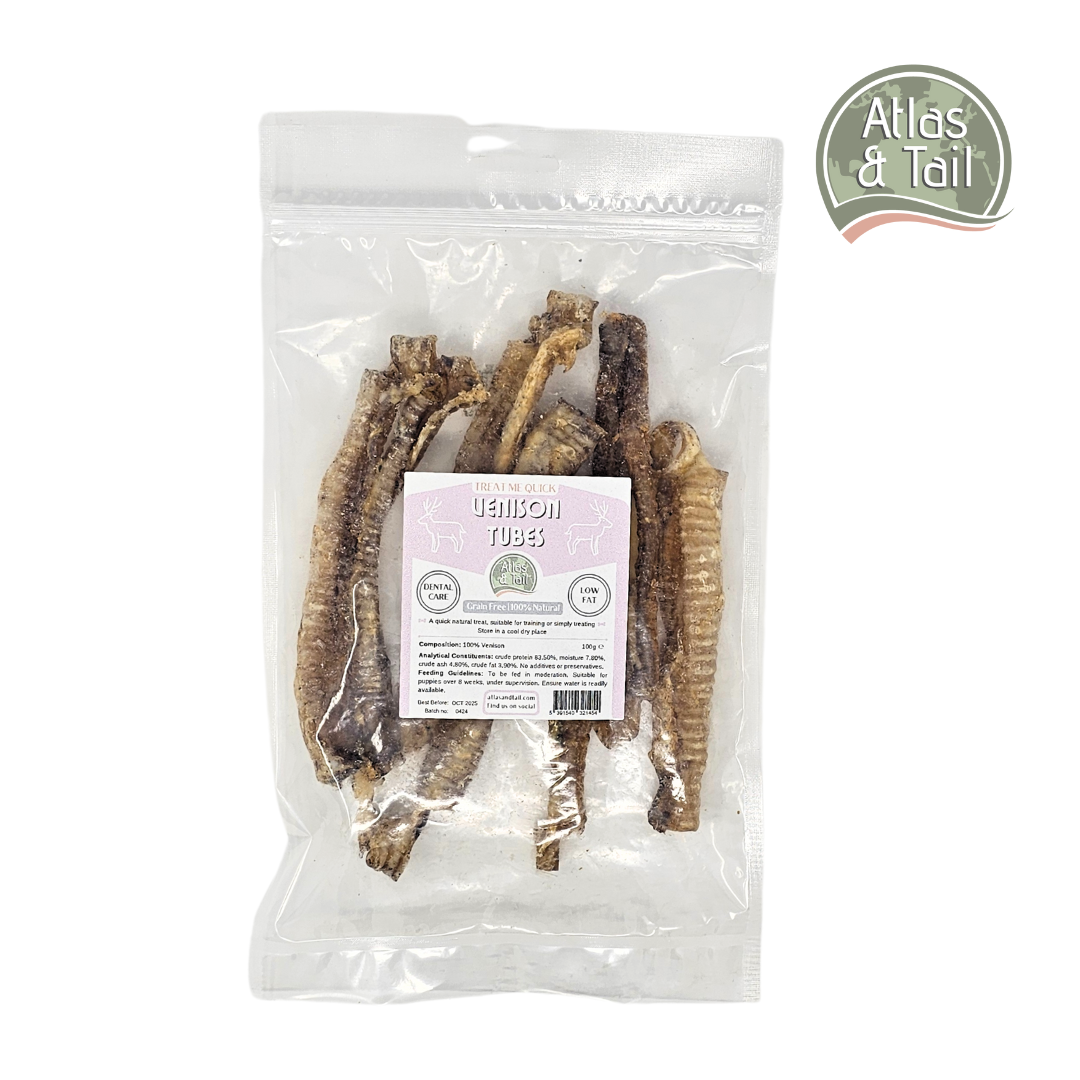 Venison Tubes | Venison Trachea 100g