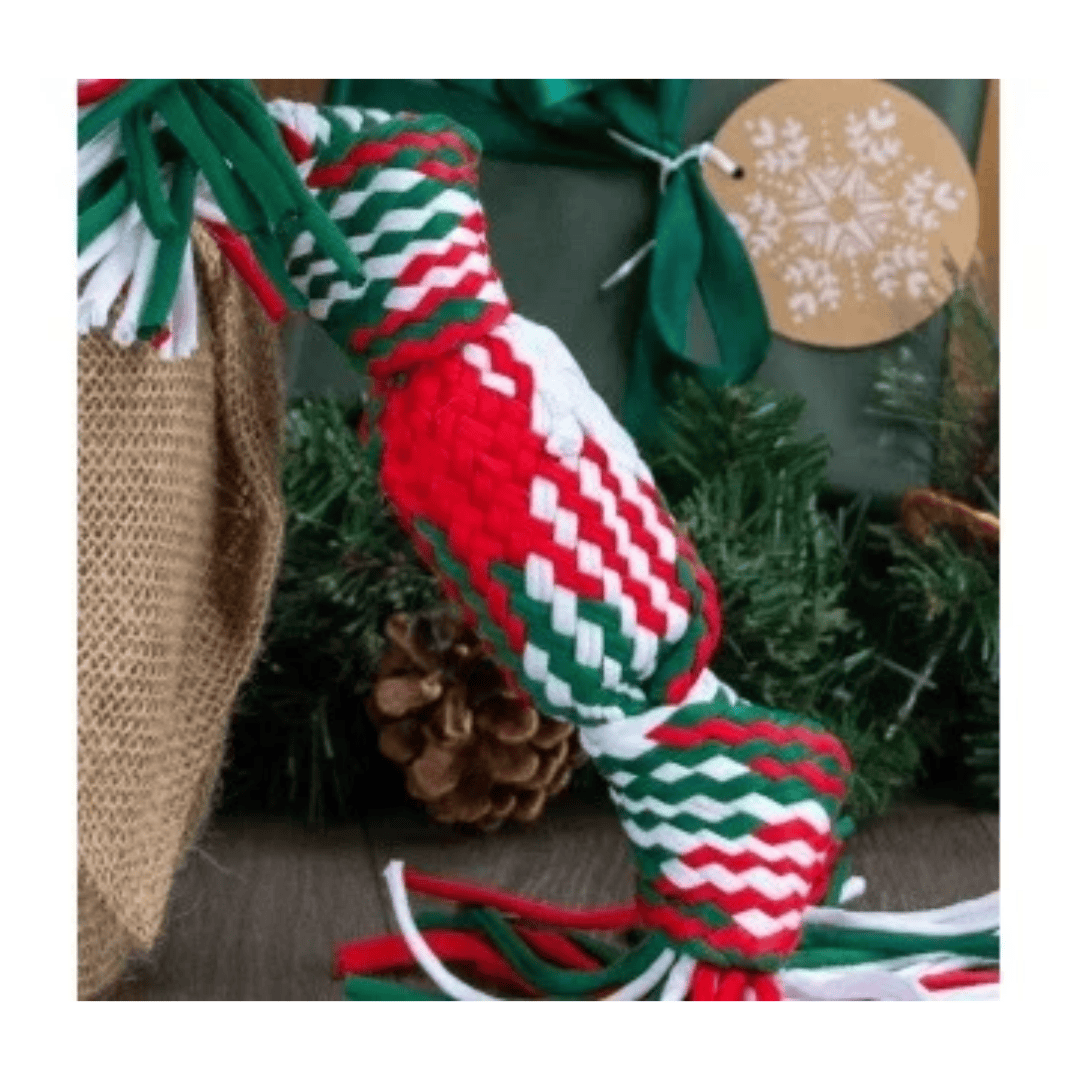 Ancol Squeaky Christmas Cracker Rope
