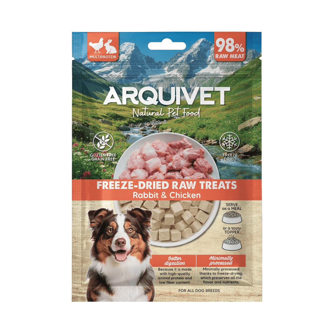Arquivet Freeze Dried Raw Treats - Rabbit & Chicken Cubes
