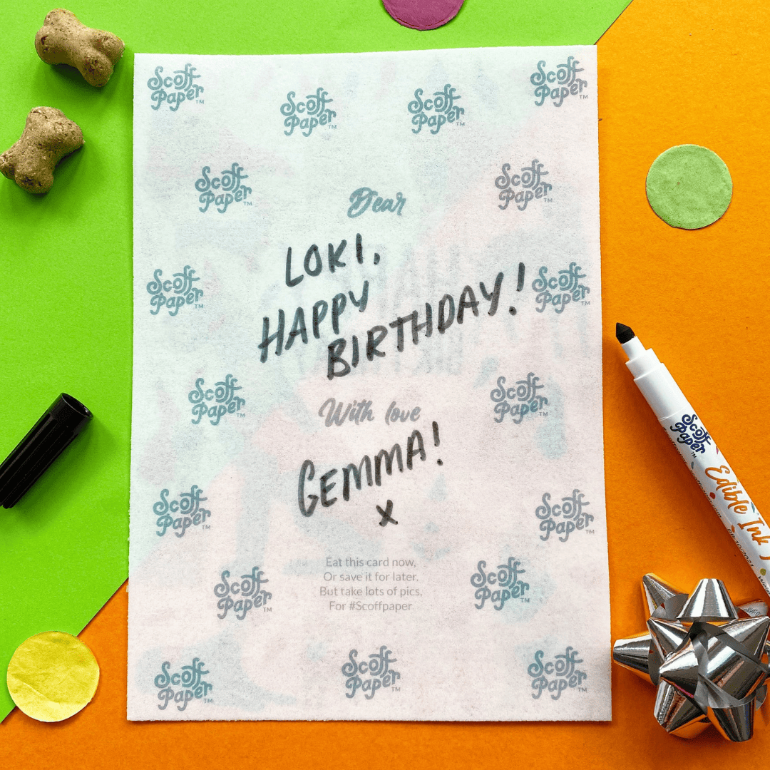 Scoff Paper Edible Ink Pen for Dogs