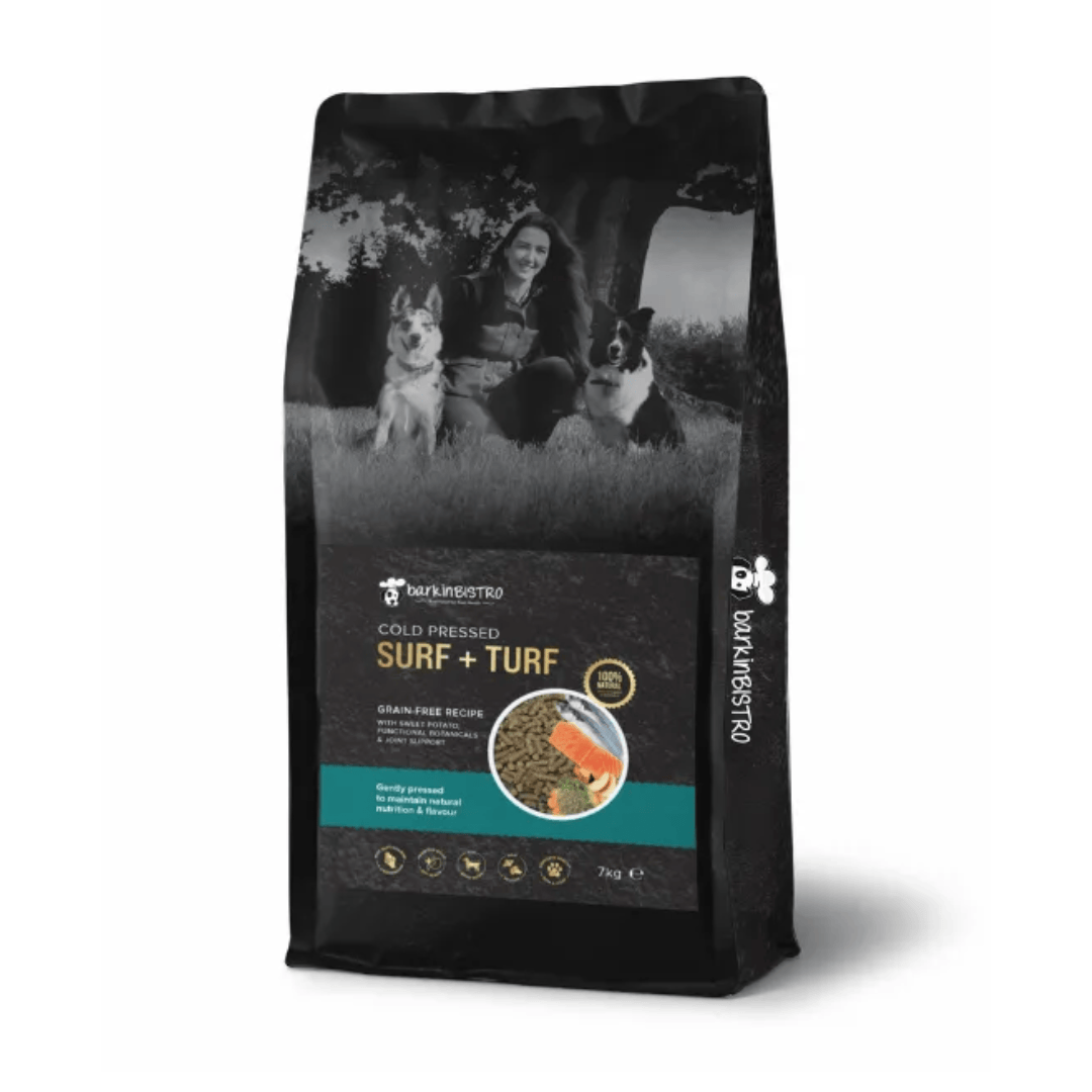 Bag of Barkin Bistro Cold Pressed Surf & Turf Dog Food