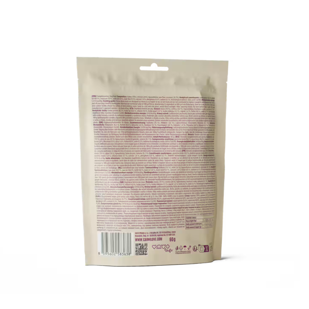 Carnilove Venison & Turkey Freeze-Dried Raw Dog Treats