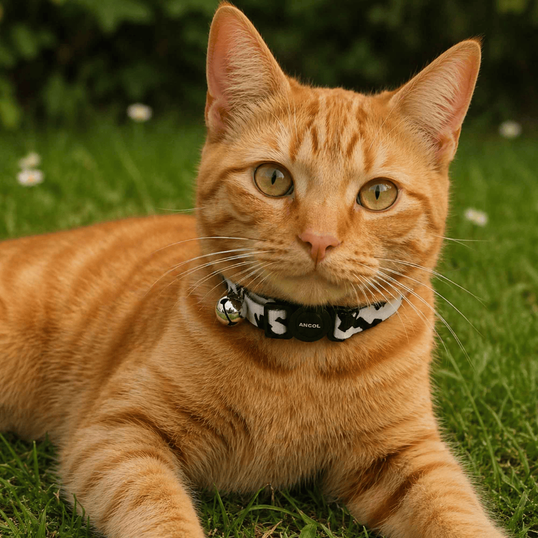 Black and White Camo Safety Cat Collar