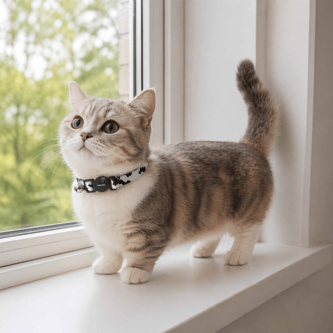 Black and White Camo Safety Cat Collar