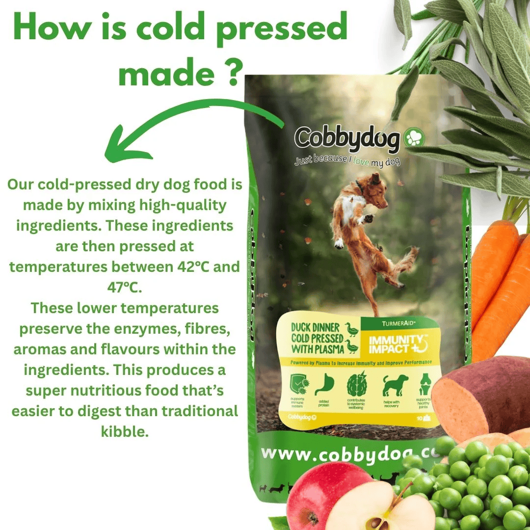 Cobbydog Immunity Impact Duck Dinner Cold Pressed Dog Food