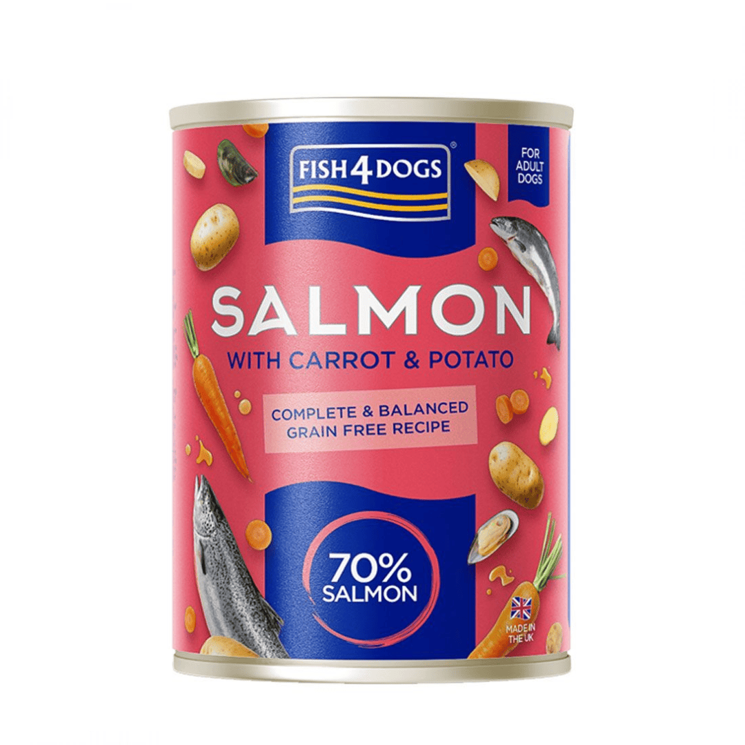 Fish 4 Dogs Salmon with Carrot & Potato Wet Dog Food