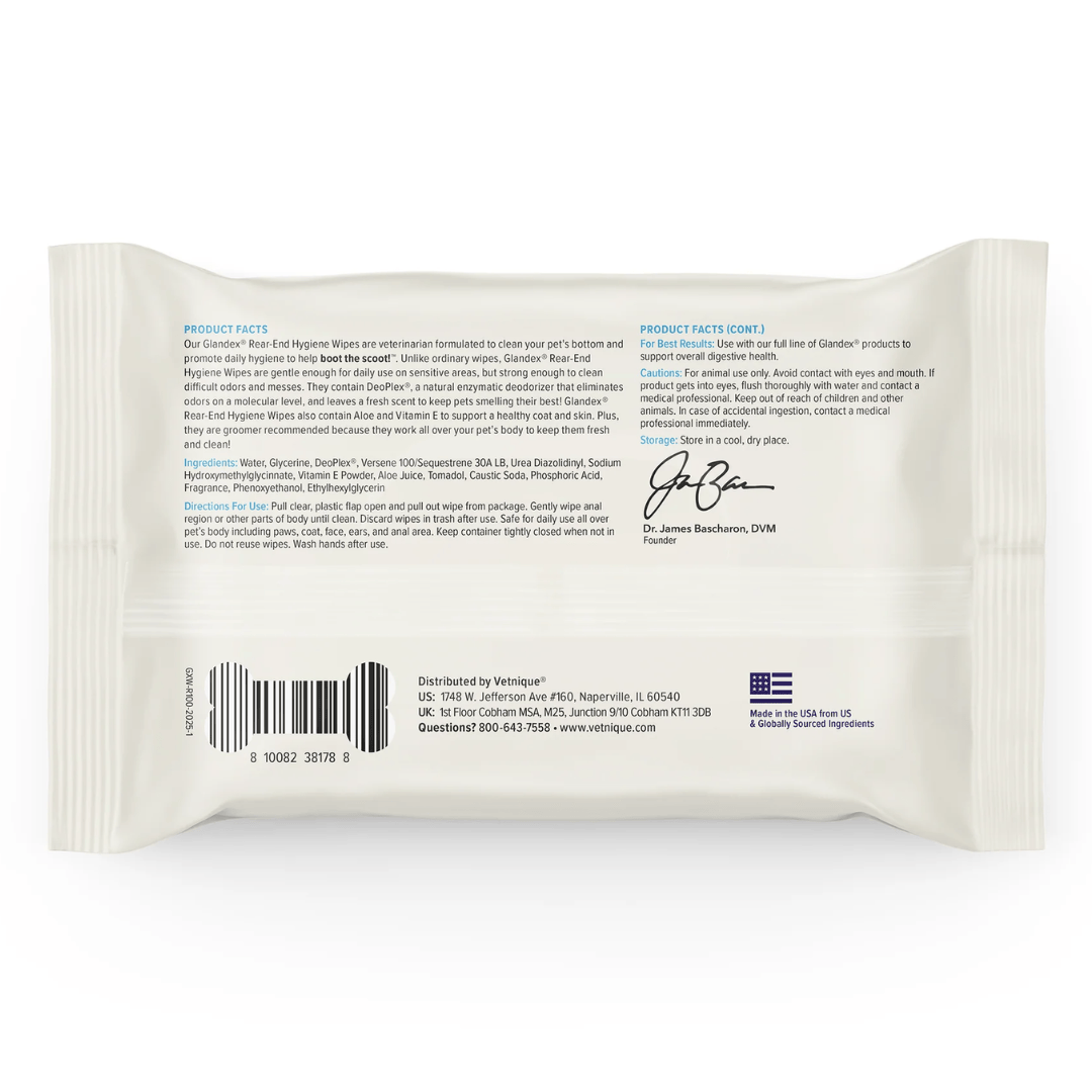Glandex Anal Gland Hygienic Pet Wipes