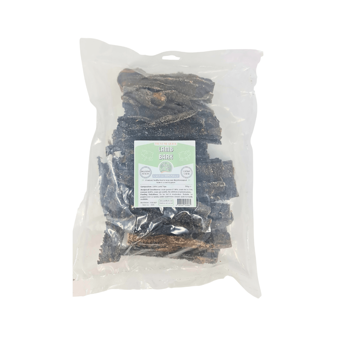 Lamb bark 500g on a white background