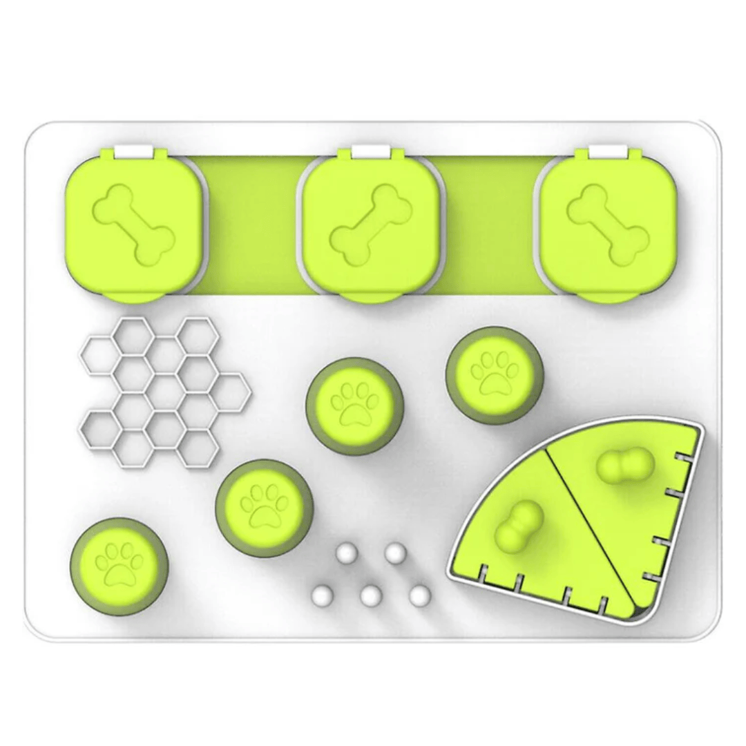 A birds eye view of the interactives slow feeding puzzle