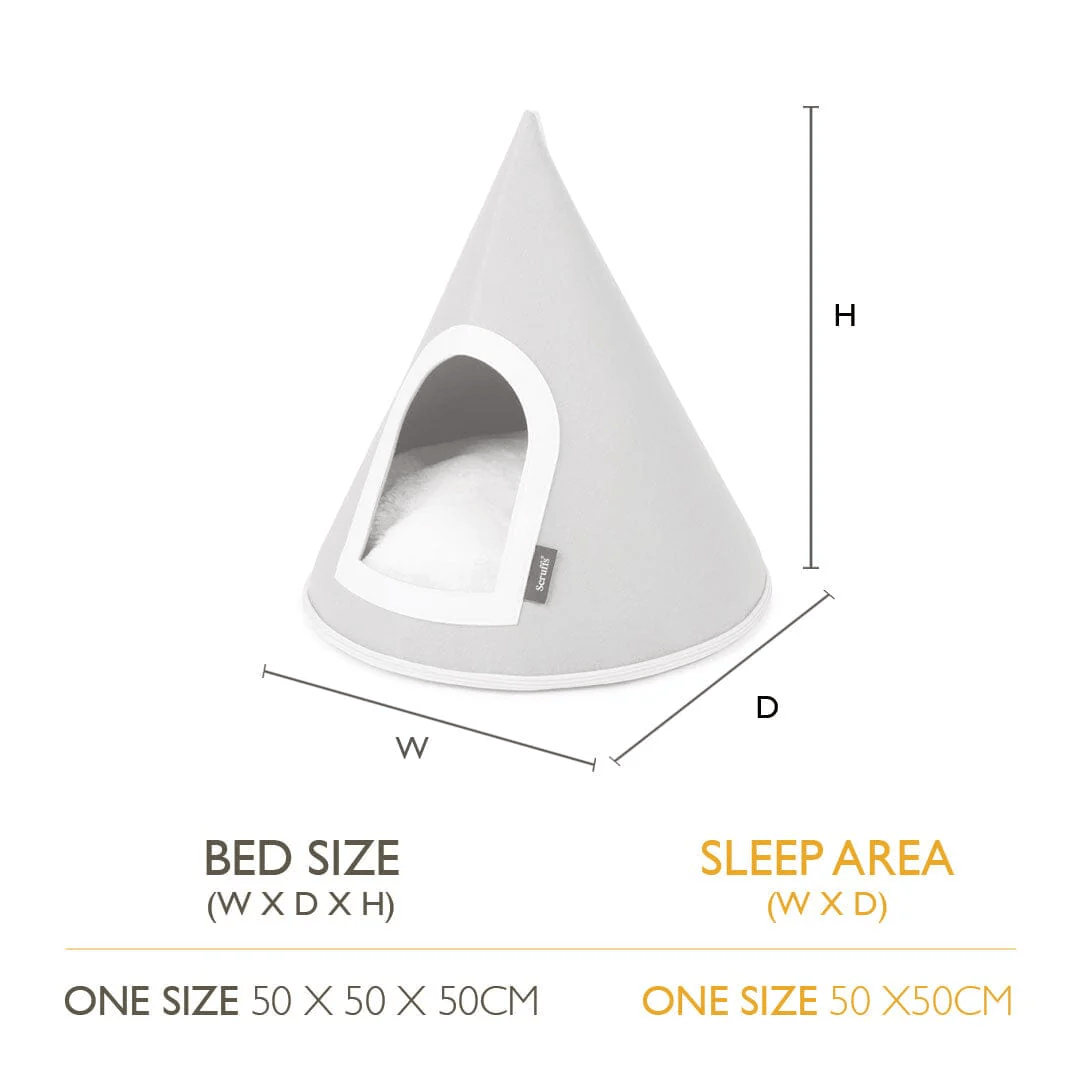Scruffs Stockholm Felt Cone Cat Bed