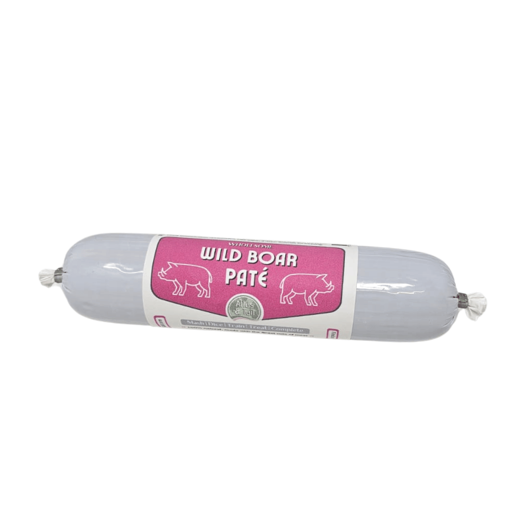 The Atlas & Tail Wild Boar Páté 200g on a white background