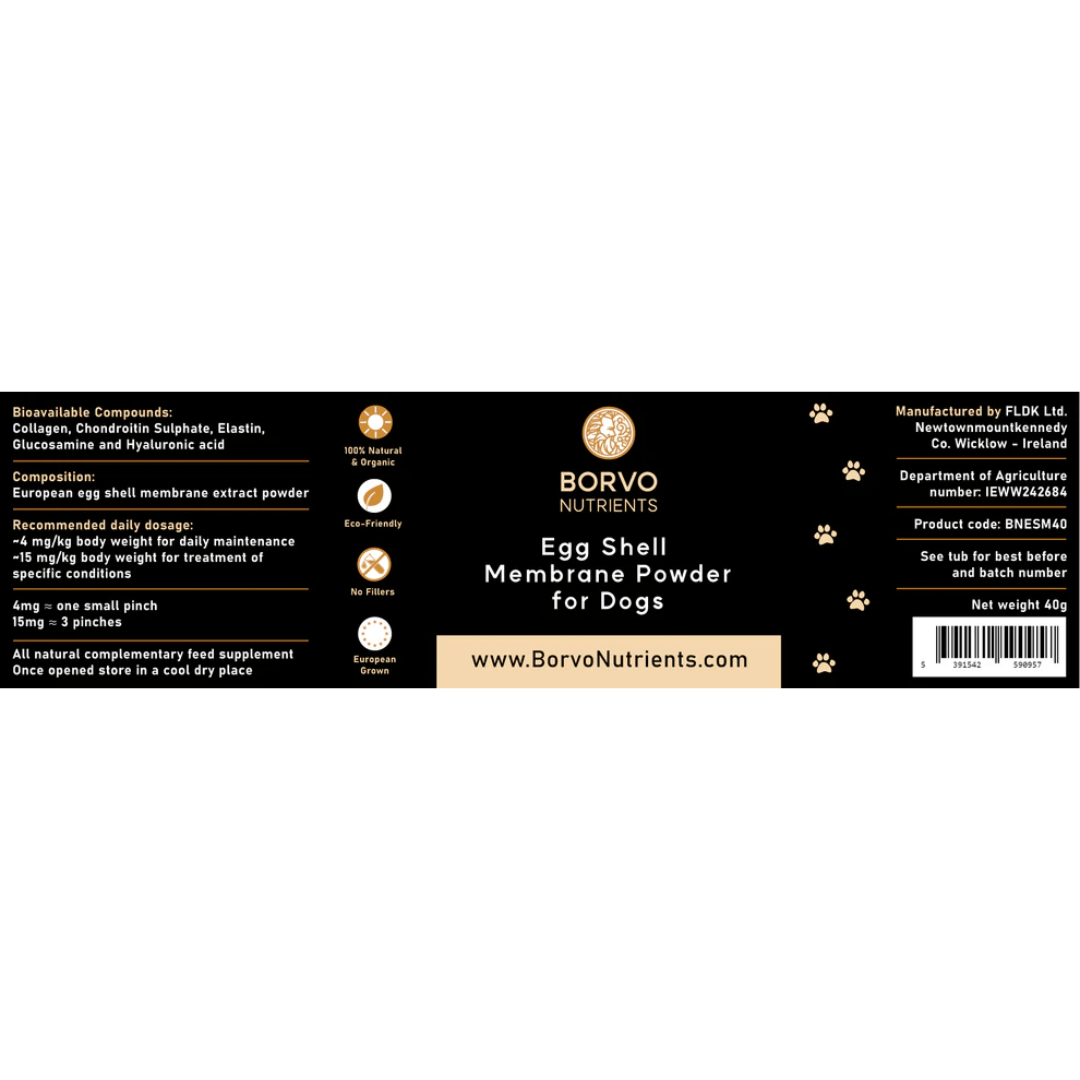 Eggshell Membrane for Dogs - Borvo Nutrients