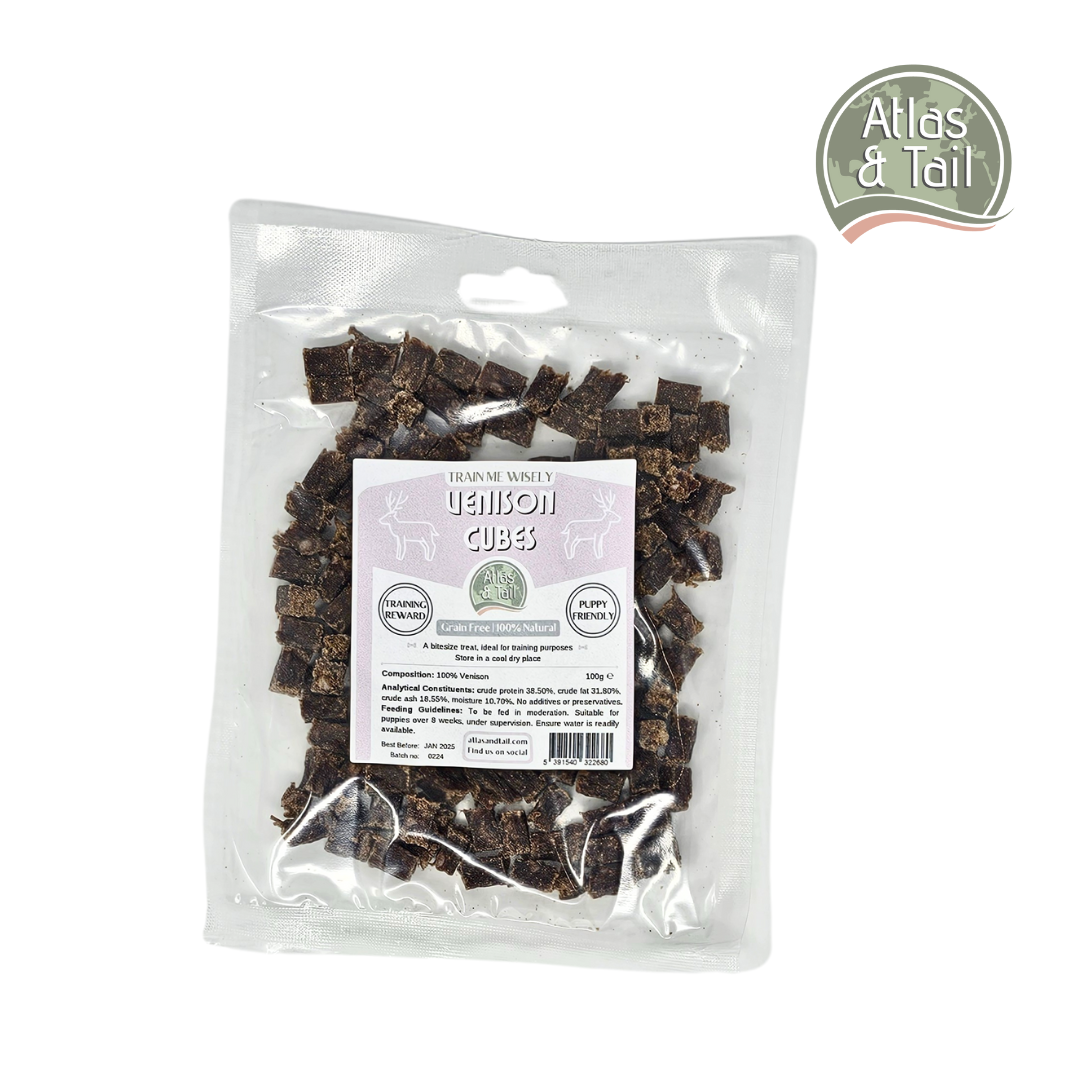 Venison Cubes - Bitesize Treats 100g