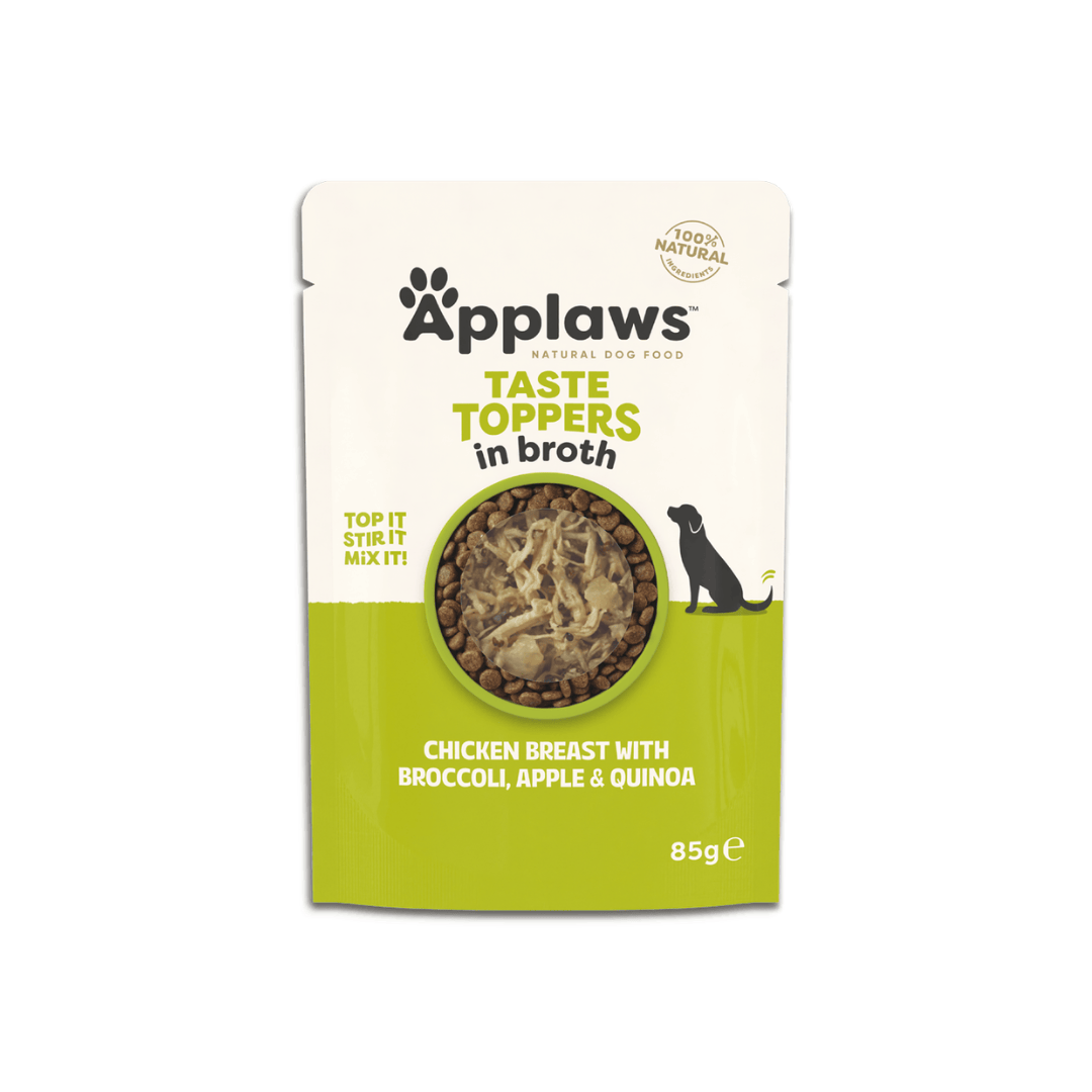 Applaws Dog Taste Toppers in Broth Multipack - Variety Pouches 6 x 85g