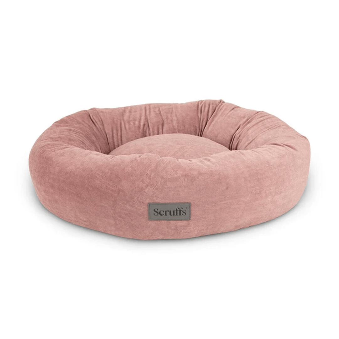 Pink Blush Scruffs Oslo dog bed.