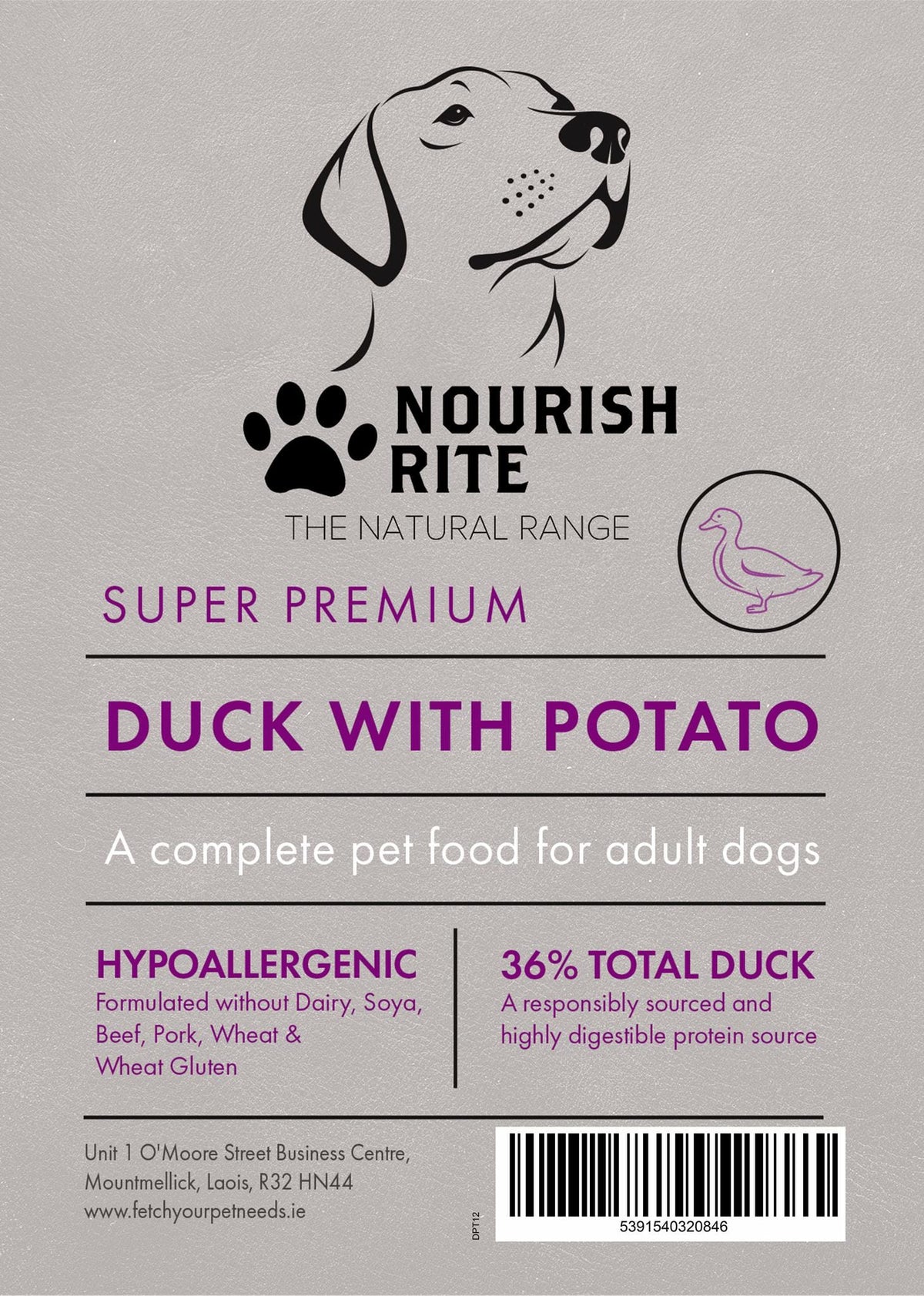 Nourish Rite Premium Adult Duck and Potato