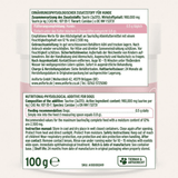 The label from the Aniforte Taurine Power for dogs container
