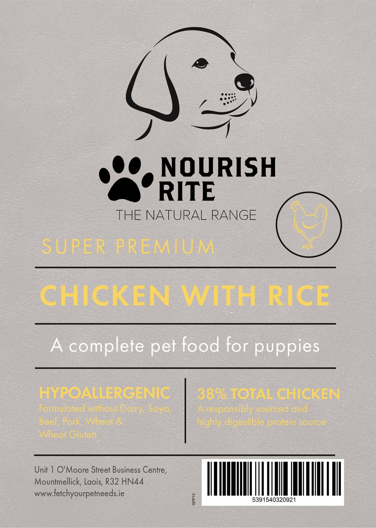 Nourish Rite  Premium Puppy Chicken and Rice