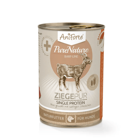  A tin of AniForte PureNature Pure Goat wet dog food