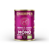 Champer Bones and Joints lamb wet dog food.