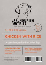 Nourish Rite Premium Adult Dog Food Chicken and Rice
