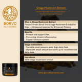 Chaga Mushroom Extract for Dogs - Borvo Nutrients