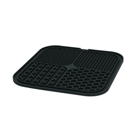Side view of Eat Slow Live Longer Lick Mat Quad