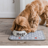 Grey Dotty Absorbent Food Mat