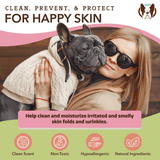 Some key benefits of the Natural Dog Company Wrinkle Wipes