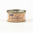 Fish 4 Cats Sardine with Shrimp 70g tin.  The tin is against a white background.