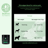 MicroAlgae for Mature Dogs - Borvo Nutrients