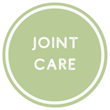 Green circle with 'JOINT CARE' text in the center