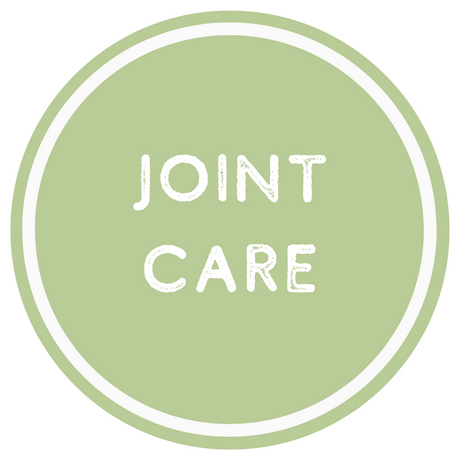 Green circle with 'JOINT CARE' text in the center