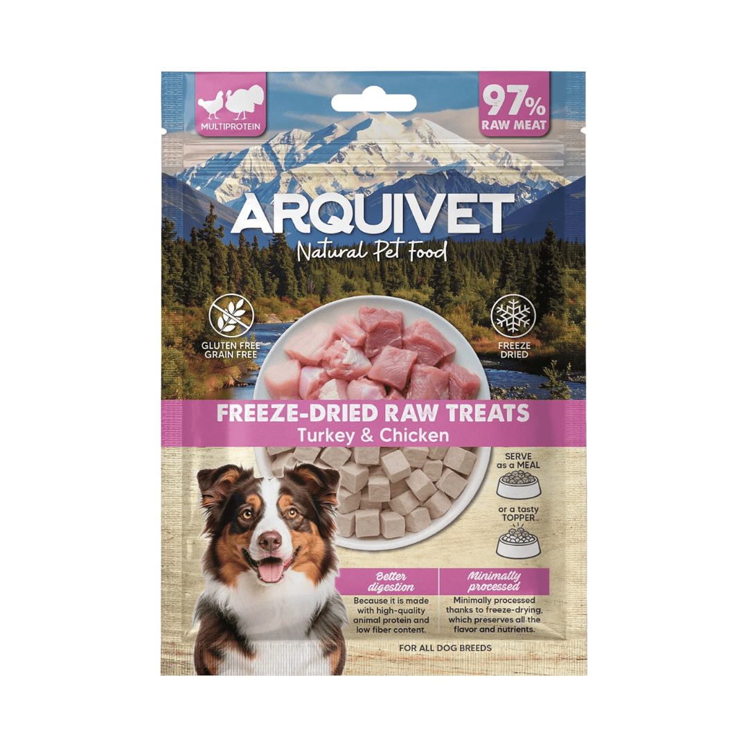 Arquivet Freeze Dried Raw Treats - Turkey & Chicken Cubes