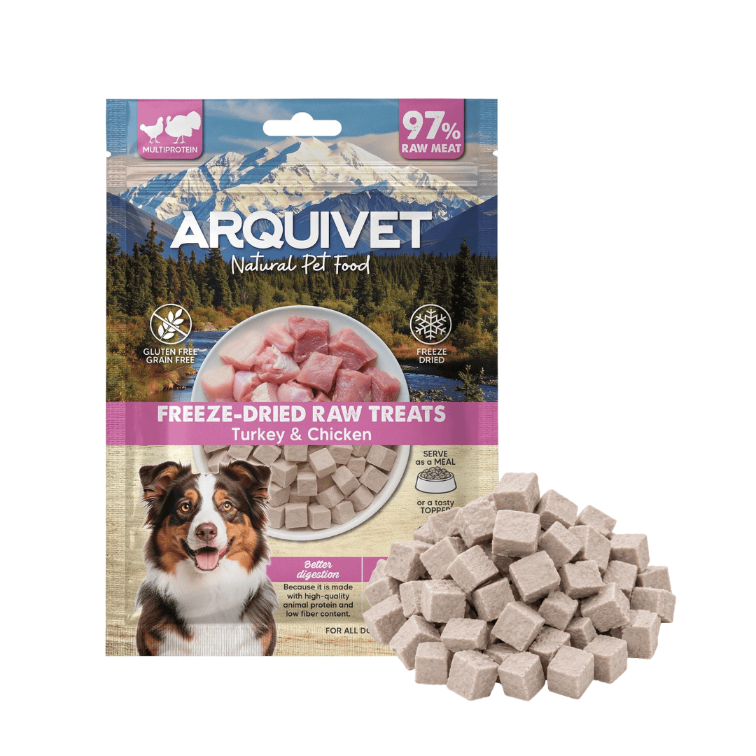 Arquivet Freeze Dried Raw Treats - Turkey & Chicken Cubes