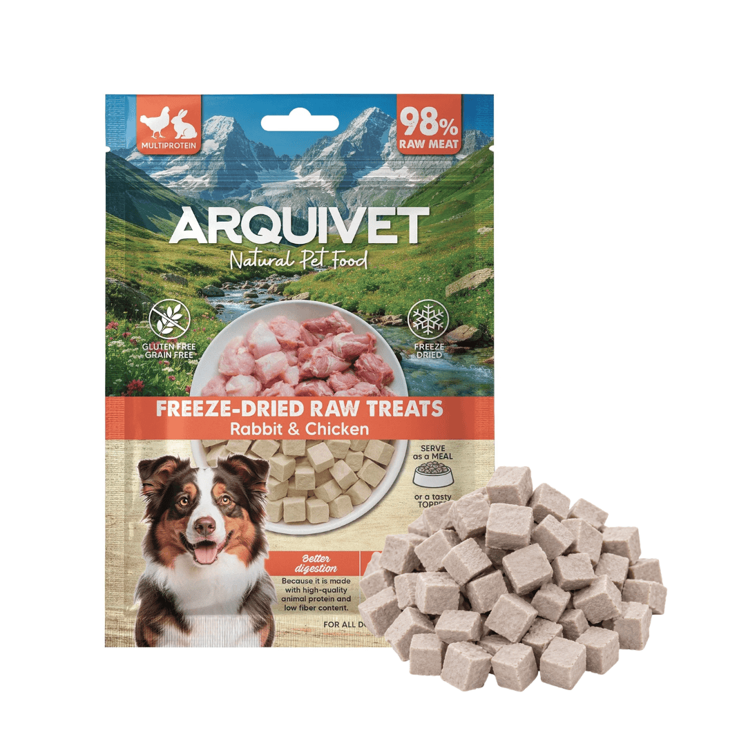 Arquivet Freeze Dried Raw Treats - Rabbit & Chicken Cubes