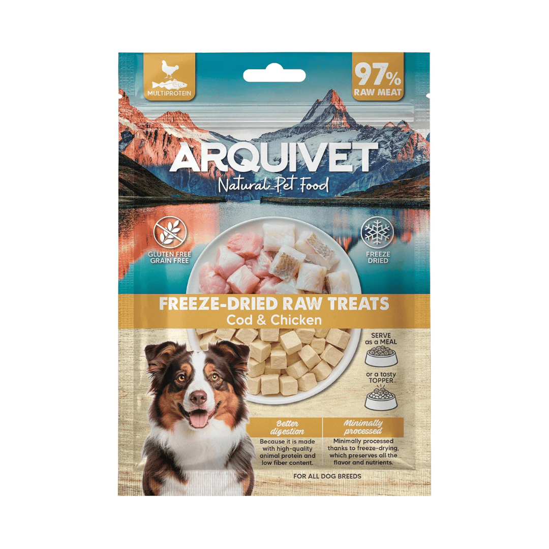 Arquivet Freeze Dried Raw Treats - Cod & Chicken Cubes